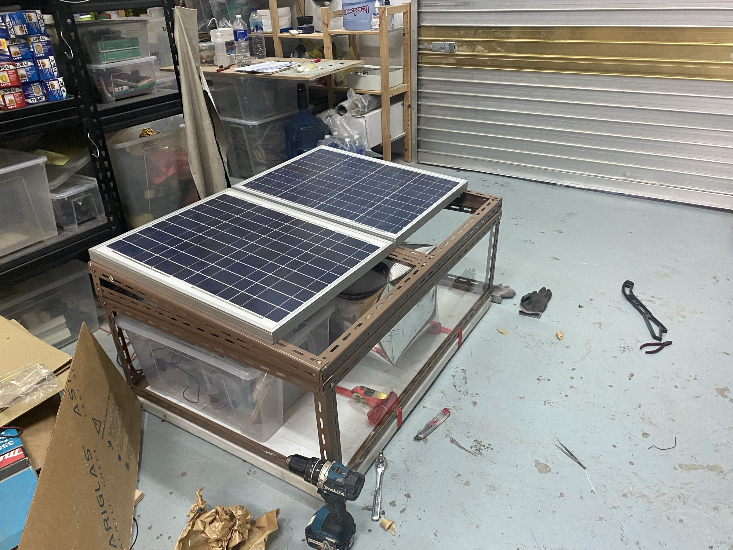 Fully assembled prototype. Built with commonly found materials to finally open source it.