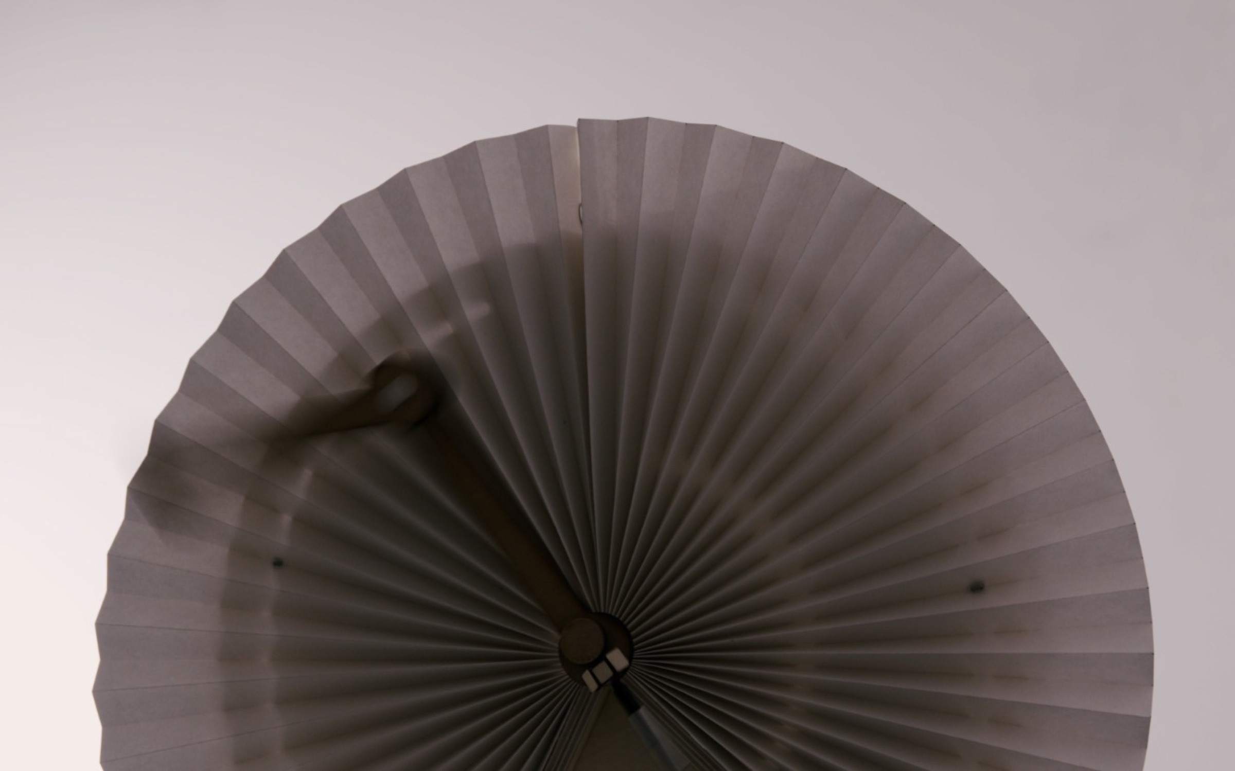 The double pendulum in chaotic motion, unfocused state.